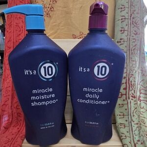 It's a 10 1 liter shampoo and conditioner set
